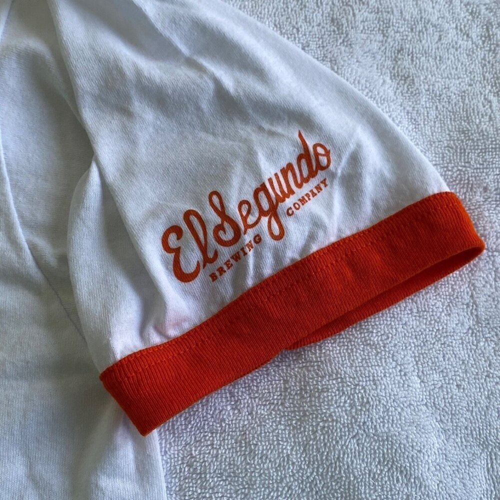 El Segundo Brewing Co Simcoe IPA T Shirt Mens Size L Ringer Style Short Sleeve - Picture 4 of 6